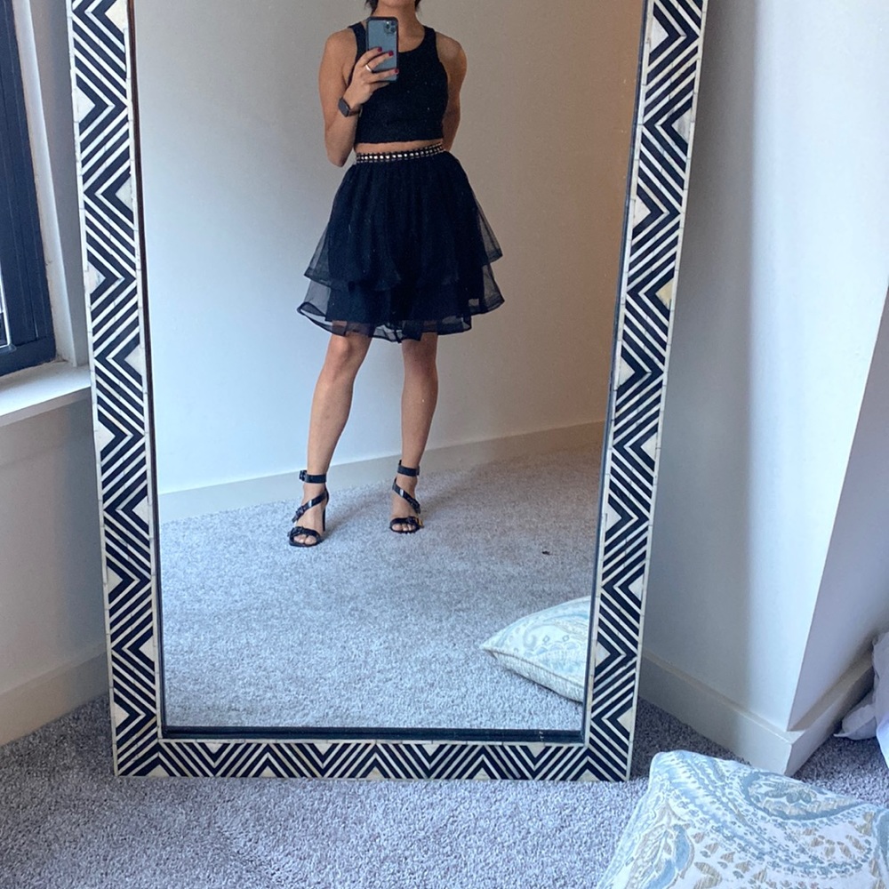 Two piece skirt and top, perfect for a winter ball!